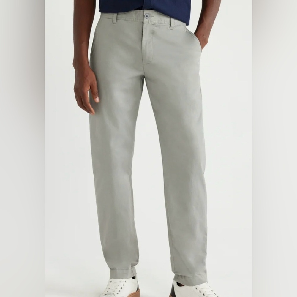 Free Assembly Men’s Chino Pants 36x32 Casual Formal Everyday Cotton Ivory